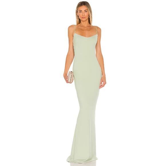 Katie May Light Green Backless Dress - Picture 2 of 16